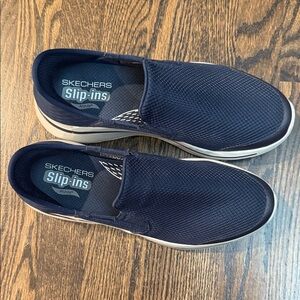 Skechers Men's Dark Blue Slip-Ons